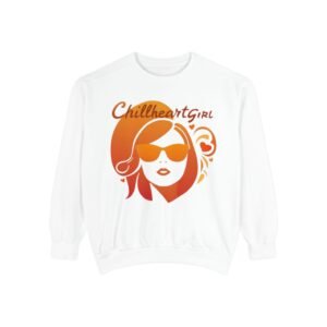 Orange Heart Sweatshirt
